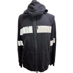 100% Authentic Givenchy Men's Black/White Zip Up Hoodie XLarge